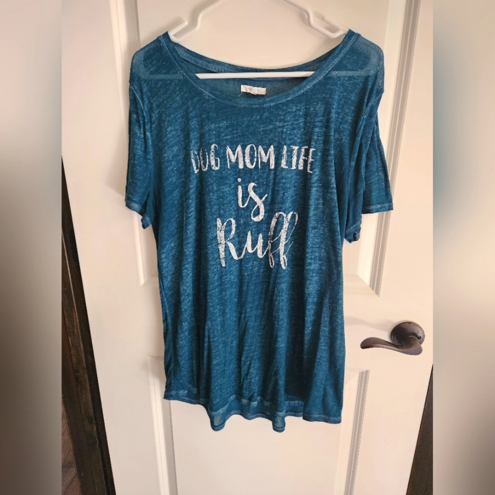 Dog mom life is ruff shirt